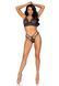 Эротический комплект со стрепами и стразами Leg Avenue Ready Or Not L Black, бра + стринги SO7929 фото 3