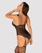 (SALE) Ажурний бодістокінг під павутину Obsessive Bodystocking G325 black S/M/L, чорний, комбінезон, імітац SO7247 фото 2