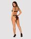 (SALE) Полупрозрачный эротический комплект Obsessive Obsessivia 2pcs set black S/M, бюстгальтер и трусики, SO7297 фото 4