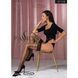 Чулки Passion ST118 5 black, на ажурной силиконовой резинке, с боковым вертикальным рисунком SO5778 фото 3