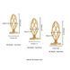 Анальная пробка LOCKINK SEVANDA Hollow Spiral Golden Metal Anal Plug - L size SX0884 фото 8