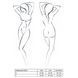Полупрозрачное боди с вырезами Passion Exclusive Mirajane Body black XXL/XXXL, black PS26406 фото 7