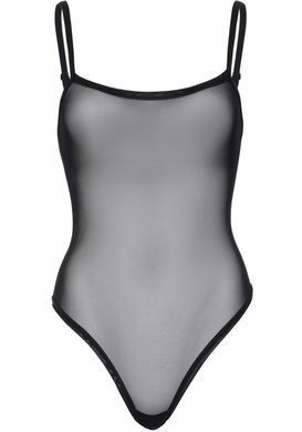 Еротичне боді Leg Avenue Cami bodysuit with thong Black XL, на бретелях SO9168 фото