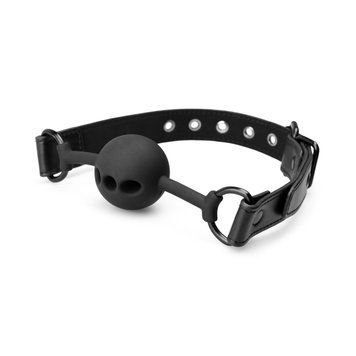 Воздухопроницаемый кляп Bedroom Fantasies: Breathable Silicone Ball Gag, черный SO8816 фото