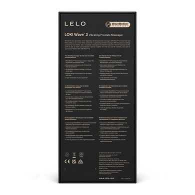 Массажер простаты LELO Loki Wave 2 Black, 2 мотора, манящее движение + вибрация SO8087 фото