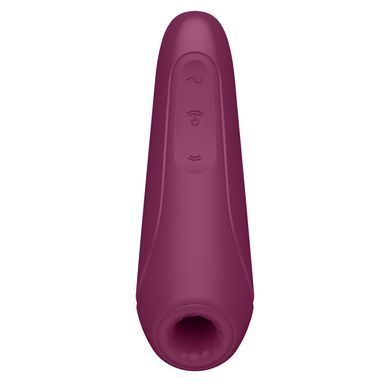 Вакуумний кліторальний стимулятор Satisfyer Curvy 1+ Rose Red з керуванням через інтернет SO3780 фото