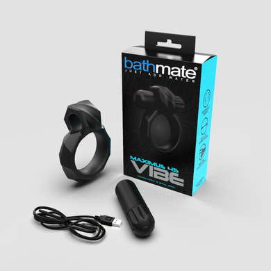 Ерекційне кільце з віброкулею Bathmate Maximus VIBE 45mm, перезаряджається SO7497 фото