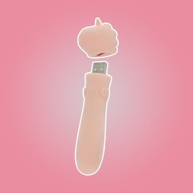 Вибратор-единорожка Unihorn USB Bullet - Heart Throb, вибропуля, USB зарядка SX2866 фото