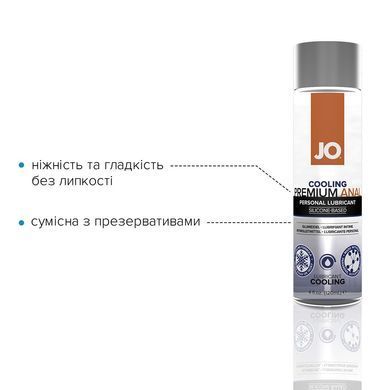 Анальная смазка JO ANAL PREMIUM &mdash; COOLING (120 мл) охлаждающая, на силиконовой основе SO1784 фото