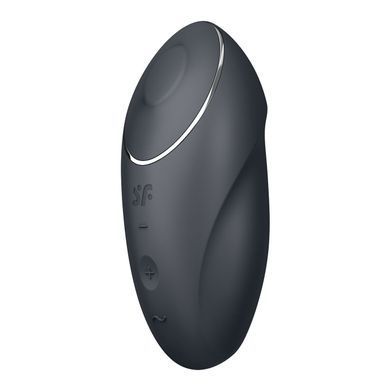 Вібростимулятор-пульсатор Satisfyer Tap & Climax 1 Grey, ефект постукування пальцем, 2 мотори SX0567 фото