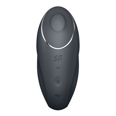 Вібростимулятор-пульсатор Satisfyer Tap & Climax 1 Grey, ефект постукування пальцем, 2 мотори SX0567 фото