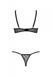 Эротический комплект Passion MARINA SET WITH OPEN BRA, S/M, black, открытые чашки SO9736 фото 4