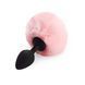 Силиконовая анальная пробка М Art of Sex - Silicone Butt plug Rabbit Tail Pink, диаметр 3,5 см SO6693 фото 1