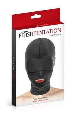 Капюшон для БДСМ с открытым ртом Fetish Tentation Open Mouth Hood SO3756 фото