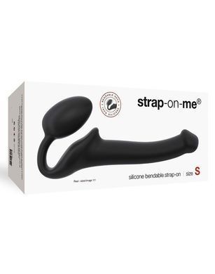 Безремневой страпон Strap-On-Me Black S, полностью регулируемый, диаметр 2,7см SO2710 фото