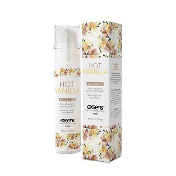 Массажное масло EXSENS Hot Vanilla 50мл разогревающее, без сахара, без парабенов, съедобное SO2357 фото