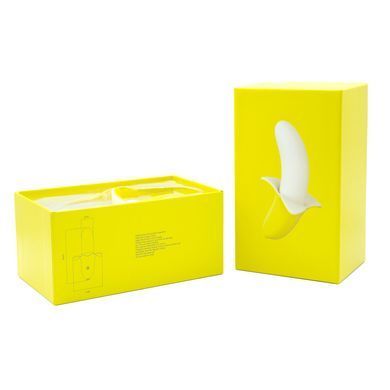 Вибратор-банан Banana Bliss Mini Silicone Vibrator, вагинально-клиторальная стимуляция, 10 режимов SX2601 фото