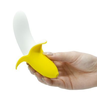 Вибратор-банан Banana Bliss Mini Silicone Vibrator, вагинально-клиторальная стимуляция, 10 режимов SX2601 фото