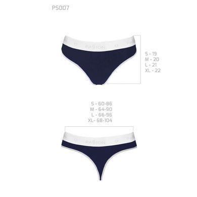 Спортивні трусики-стрінги Passion PS007 PANTIES XL, navy blue SO4254 фото