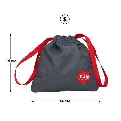 Сумка для секс-игрушек Fun Factory TOYBAG, S, серая, кисет, 14x14 см SX1009 фото