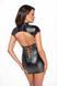 Платье Noir Handmade F309 Fantasy, XXL, black, мини, под латекс, короткий рукав, шнуровка сзади SX0295 фото 3