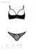 Еротичний комплект Passion MARINA SET WITH OPEN BRA, XXL/XXXL, black, відкриті чашки SO9737 фото 5