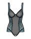 Сетчатое боди на косточках Obsessive Amanta teddy L/XL, черное, с доступом SO7199 фото 5