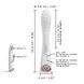 Вибратор-кролик с подогревом Dorcel FLEXI RABBIT WHITE, гибкий ствол SO6817 фото 5