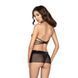Прозрачная сорочка с открытой спиной Passion MARESOL CHEMISE S/M, black, трусики EL12902 фото 2