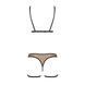 Эротический комплект нижнего белья Passion GABI SET XXL/XXXL beige, трусики с гартерами SO8438 фото 4