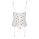 Корсет з підв'язками, стрінги Passion LOVELIA CORSET L/XL, white SO4768 фото 6