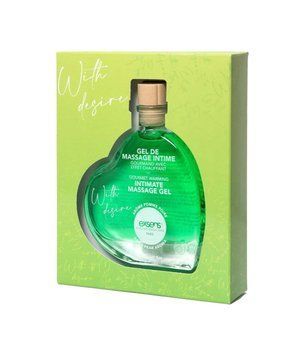Массажный гель EXSENS With Desire Apple Pear 50 мл разогревающий, без сахара, съедобный SX2192 фото
