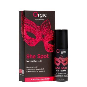 Гель для стимуляции точки G Orgie She Spot Intimate Gel, 15 мл, тепло-холод, эффект вибрации SX1552 фото