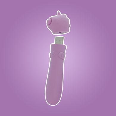 Вибратор-единорожка Unihorn USB Bullet - Karma Lilac, вибропуля, USB зарядка SX2868 фото