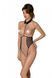 Эротическое боди Passion TRISHA BODY, L/XL, beige, с открытыми чашками SO9738 фото 1