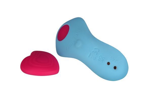 Вибратор в трусики FairyGasm HeartGem blue, на магните, пульт ДУ SX0628 фото