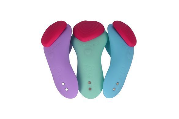 Вибратор в трусики FairyGasm HeartGem blue, на магните, пульт ДУ SX0628 фото