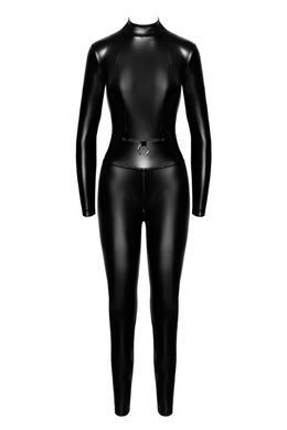 Комбинезон Noir Handmade F319 Caged, L, под латекс, длинный рукав, с доступом, кольцо на поясе SX0347 фото