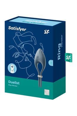 Эрекционное вибокольцо лассо Satisfyer Duelist Dark Blue, 10 режимов, мощный мотор SO6276 фото