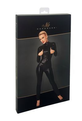 Комбинезон Noir Handmade F319 Caged, L, под латекс, длинный рукав, с доступом, кольцо на поясе SX0347 фото