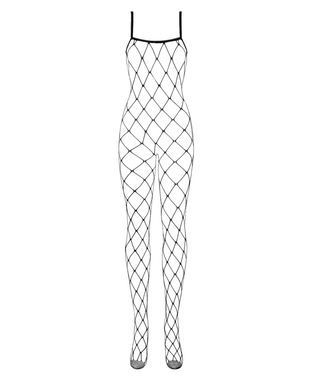 Бодістокінг з великим вічком і відкритими грудьми Obsessive Bodystocking N102 S/M/L, чорний SO7251 фото