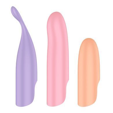 Набор 4-в-1 Satisfyer Playful Four, вибратор и 4 насадки, 12 режимов SX2182 фото