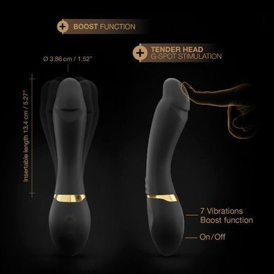 Вибратор Dorcel Tender Spot с гибким стволом и мягким кончиком, с турборежимом SO3076 фото
