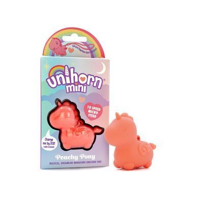 Вибратор мини-единорожка Unihorn Mini - Peachy Pony, брелок с вибрацией SX2869 фото
