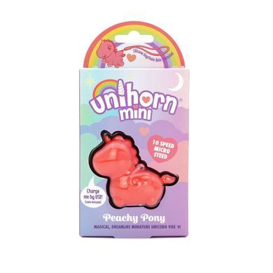 Вибратор мини-единорожка Unihorn Mini - Peachy Pony, брелок с вибрацией SX2869 фото