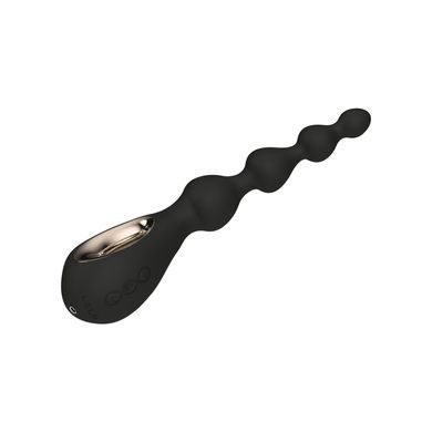Анальные бусы с вибрацией LELO Soraya Beads Black, разный диаметр бусин, 8 режимов SO9531 фото