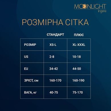 Бодистокинг Moonlight Plus Model 02 XL-XXXL Black, с доступом, имитация пояса для чулок SO8193 фото