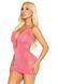 Платье Leg Avenue Lurex Rhinestone Keyhole Halter Dress One Size Neon Pink SX2768 фото 2