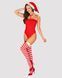 Боди Obsessive Kissmas teddy red S/M SX1152 фото 1