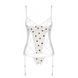 Корсет з підв'язками, стрінги Passion LOVELIA CORSET XXL/XXXL, white SO4770 фото 5